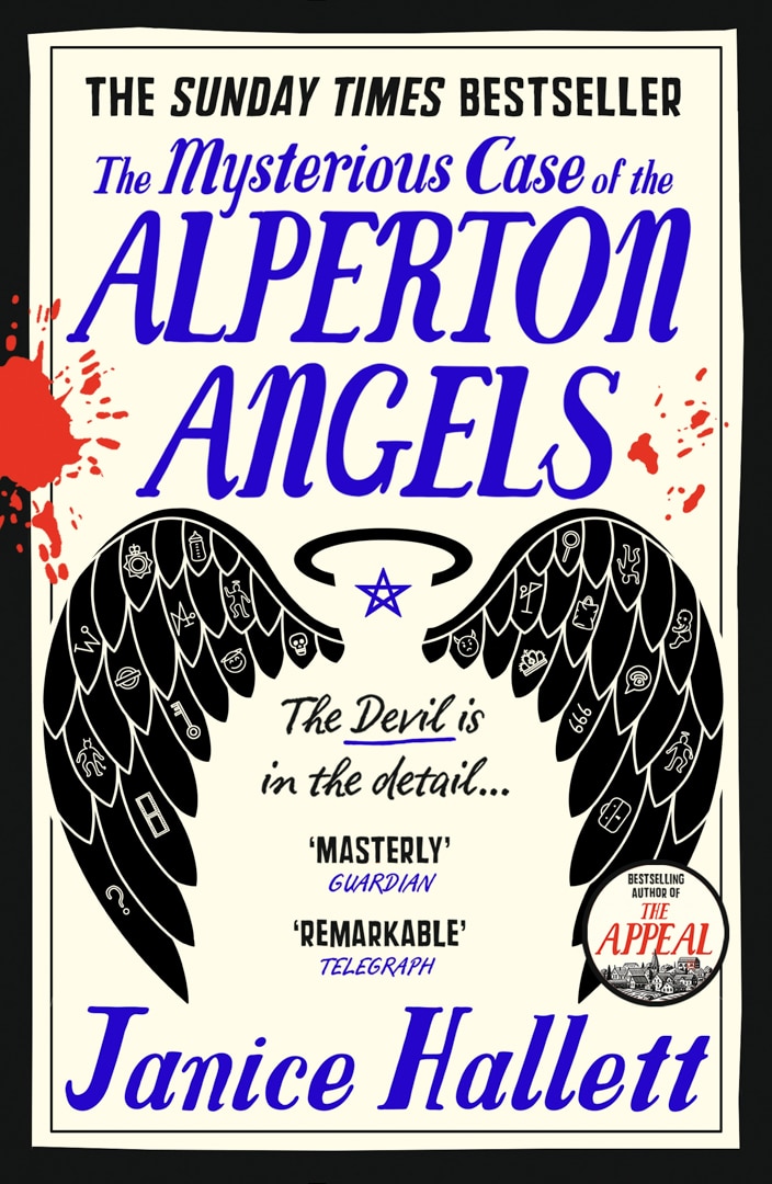 Book Cover o The Mysterious Cse of the Alperton Angels, by Janice Hallett