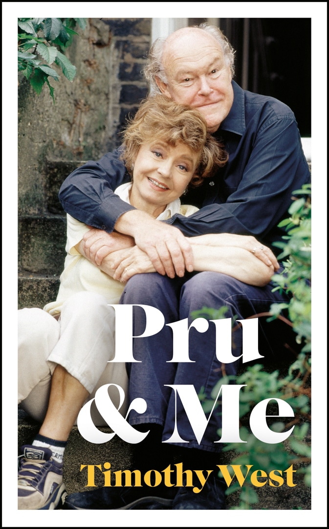 Timothy West and his wife Pru on the cover of his book Pru & Me