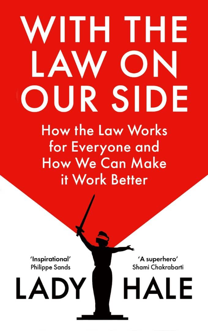 Lady Hale’s book With the Law on Our Side on display ahead of her upcoming event appearance