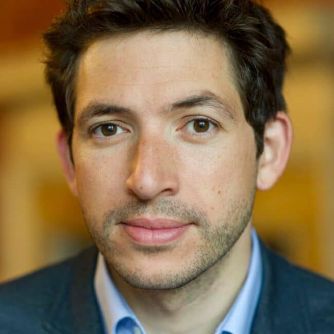 James Fox, veteran actor, speaking at a live event sharing his experiences in film and theatre