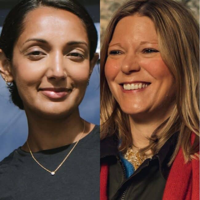 Travel writers Monisha Rajesh and Caroline Eden share stories on stage at BookFest.