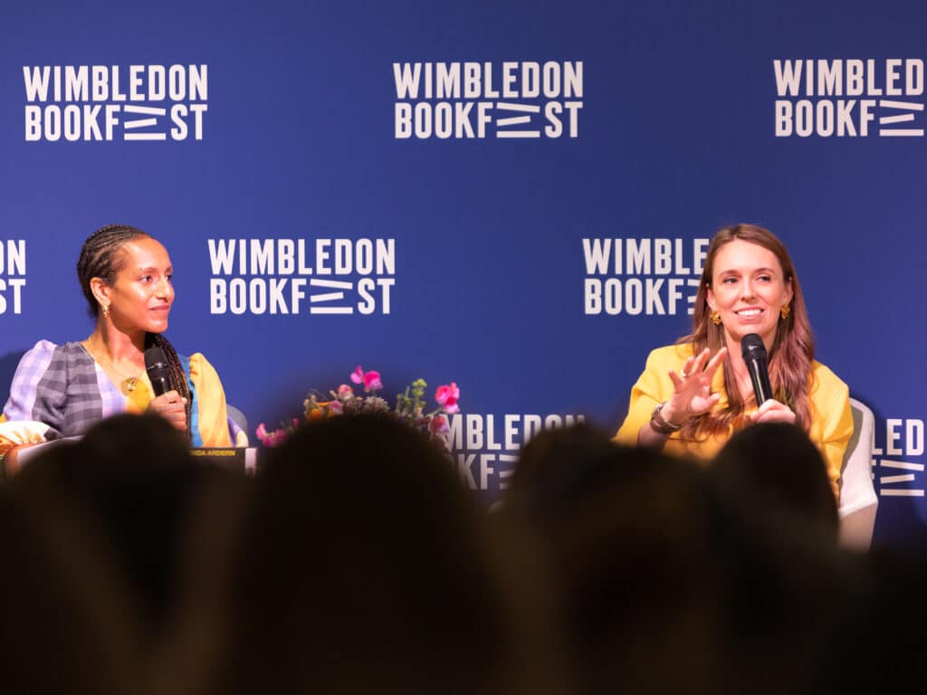 Jacinda Ardern featured at Wimbledon BookFest, a standout event in the calendar of literary festivals London hosts annually.