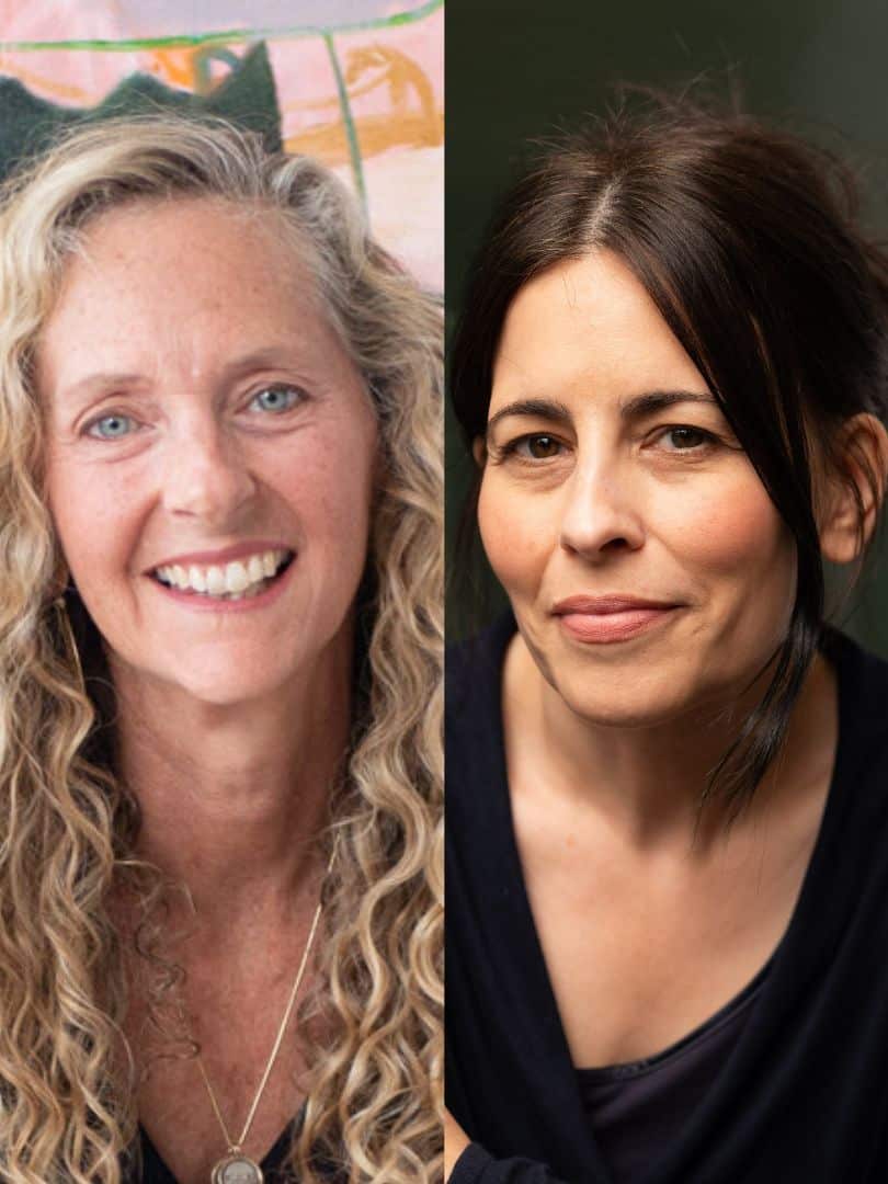 Lily King and Florence Knapp speaking at Wimbledon BookFest 2025 literary event.